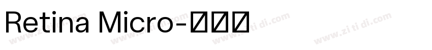 Retina Micro字体转换